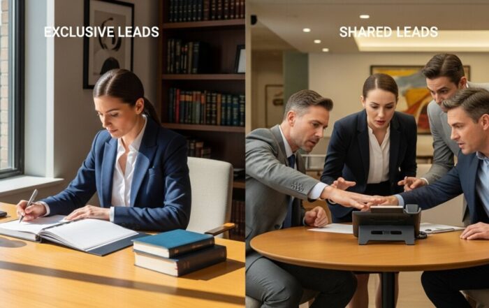 exclusive vs shared divorce leads